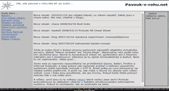 Desktop Screenshot of pavouk-v-rohu.net